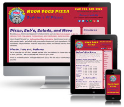 Moon Dogs Pizza - Responsive Web Design