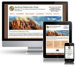 Sedona Referrals Club - Responsive Web Design